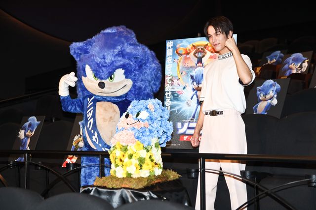 中川大志が感染予防対策デモンストレーション『ソニック・ザ・ムービー』イベント（5枚目）