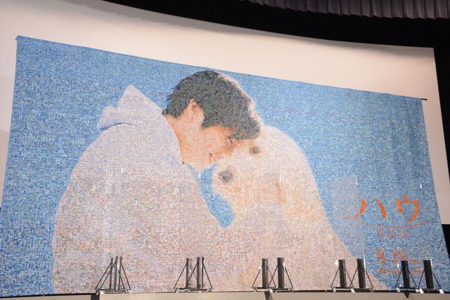 田中圭、俳優犬ベックに優しく寄り添う！映画『ハウ』完成披露上映会（4枚目）