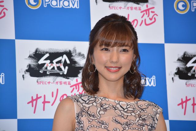 真野恵里菜、この作品で制服おさめしたい！SPECサーガ黎明篇「サトリの恋」舞台あいさつ（4枚目）