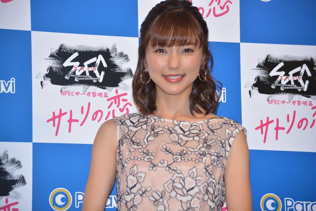 真野恵里菜、この作品で制服おさめしたい！SPECサーガ黎明篇「サトリの恋」舞台あいさつ（7枚目）