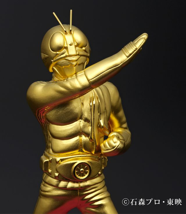 1人1個限り！約84万円純金製仮面ライダー新1号の雄姿！フォトギャラリー（7枚目）
