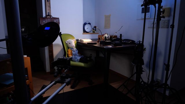 『LAMB／ラム』篠原健太によるコマ撮り動画メイキング写真（2枚目）