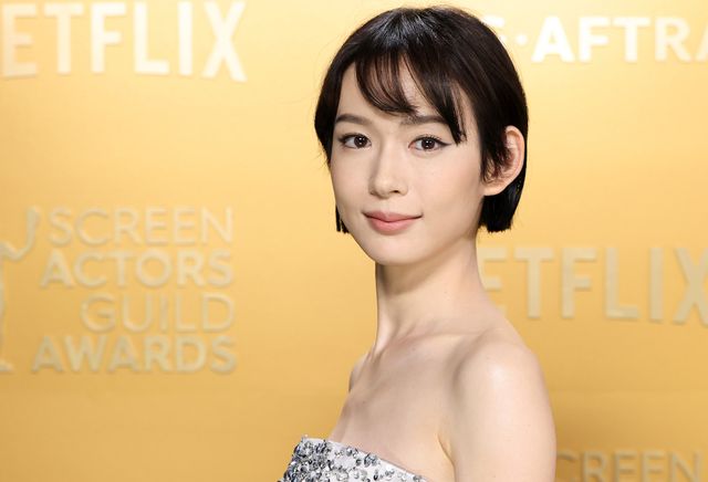 第31回全米映画俳優組合賞レッドカーペットでの穂志もえか