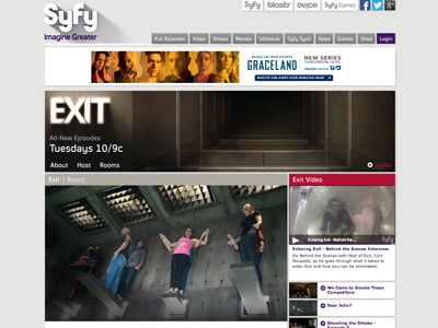 ついにスタート！ - テレビ番組「EXIT」ウェブサイトのスクリーンショット