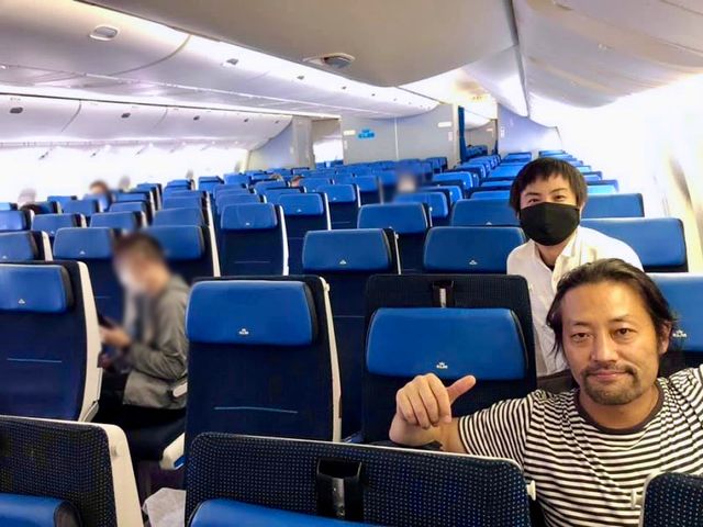 KLMオランダ航空の機内