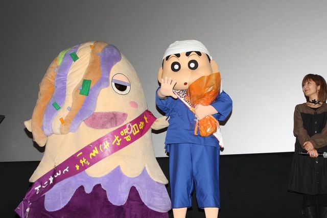 『映画クレヨンしんちゃん バカうまっ! B級グルメサバイバル!!』初日舞台あいさつフォトギャラリー（12枚目）