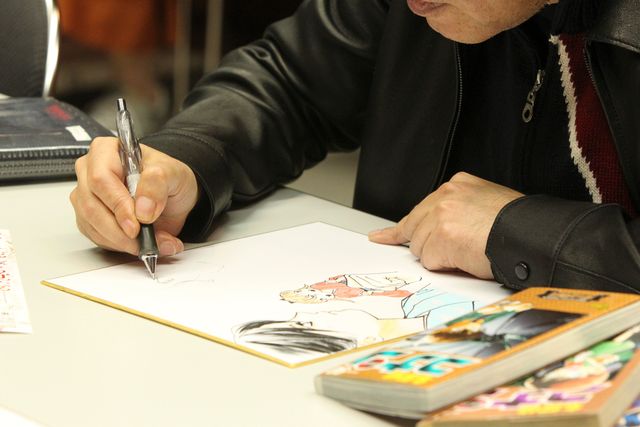 名探偵コナン×ちはやふるコラボイラスト製作中の様子フォトギャラリー（6枚目）