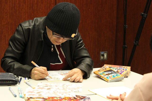 名探偵コナン×ちはやふるコラボイラスト製作中の様子フォトギャラリー（9枚目）