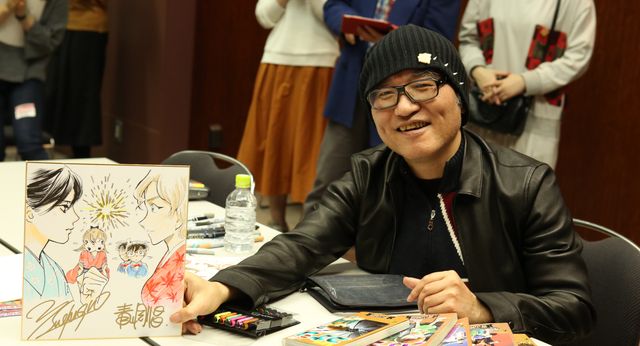 名探偵コナン×ちはやふるコラボイラスト製作中の様子フォトギャラリー（14枚目）