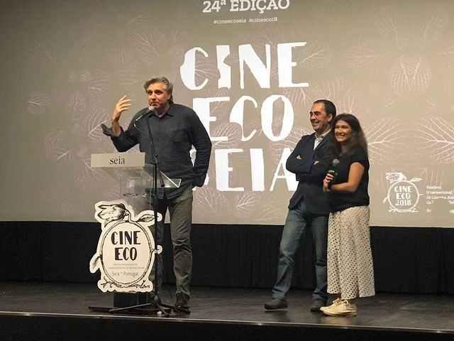 ワーナー・ブート監督と映画祭ディレクターのマリオ・ジョルジュ・ブランキーニョ