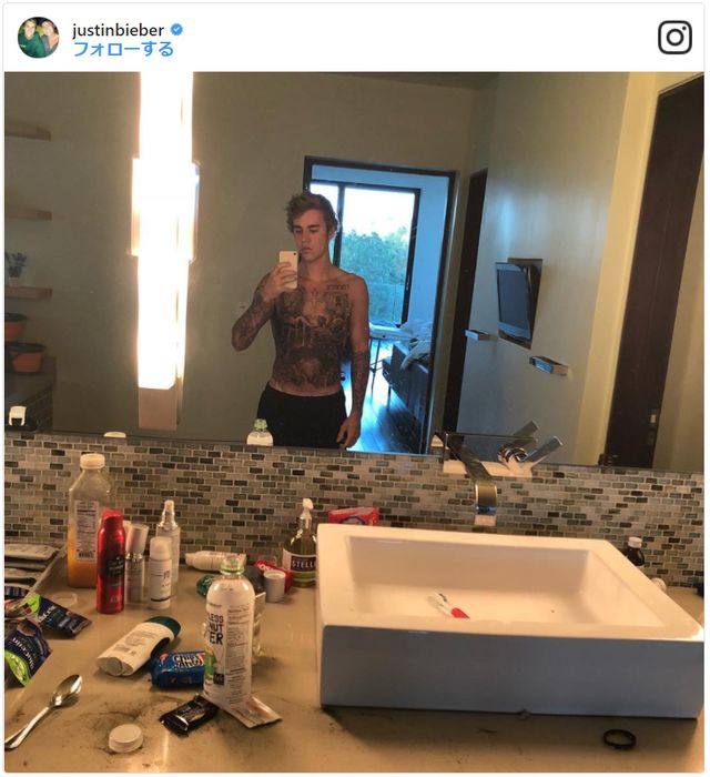 ジャスティン・ビーバーのタトゥー【ビフォーアフター】（3枚目）