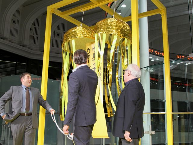 来日中のディカプリオら東証で会見！写真ギャラリー（3枚目）