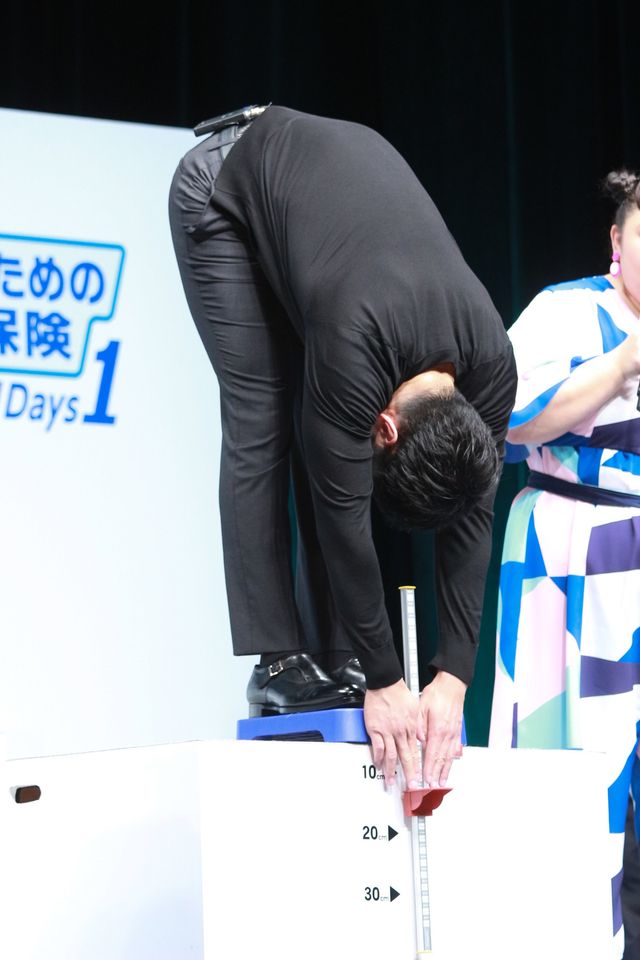 櫻井翔、反復横跳びチャレンジ！アフラック＜生きるためのがん保険 Days1＞新商品発表会（10枚目）