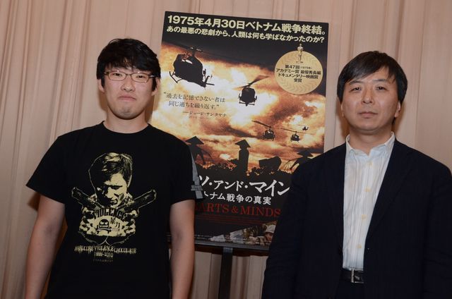記念トークショーにに出席しいま本作を観る重要さを語り合った鶴田法男監督（左）と松江哲明監督