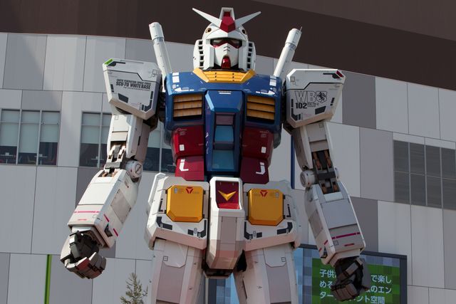 お台場に展示されていた等身大「RX-78 ガンダム」立像