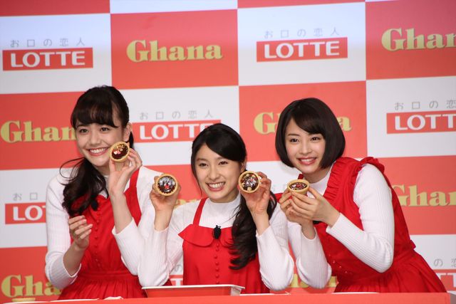 広瀬すず、土屋太鳳、松井愛莉がお菓子づくり！ロッテ「初チョコ女子とつくる　手作りガーナバレンタイン教室」イベント ギャラリー（17枚目）