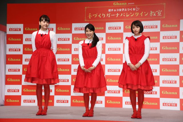 広瀬すず、土屋太鳳、松井愛莉がお菓子づくり！ロッテ「初チョコ女子とつくる　手作りガーナバレンタイン教室」イベント ギャラリー（27枚目）