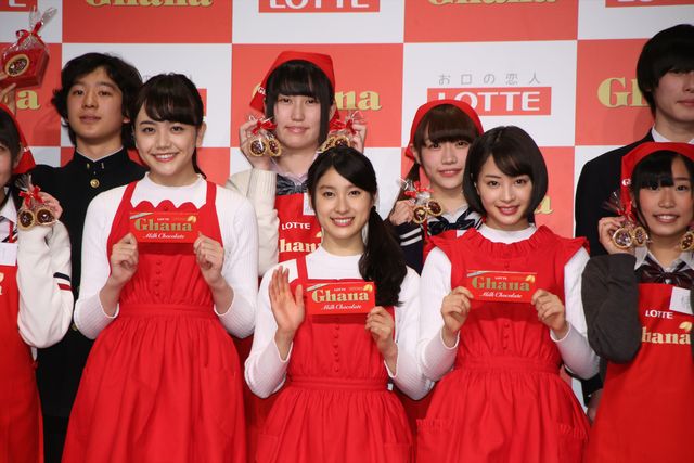 広瀬すず、土屋太鳳、松井愛莉がお菓子づくり！ロッテ「初チョコ女子とつくる　手作りガーナバレンタイン教室」イベント ギャラリー（28枚目）