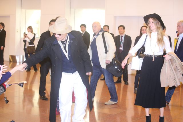 ジョニー・デップ、アンバー・ハードと来日！フォトギャラリー（5枚目）