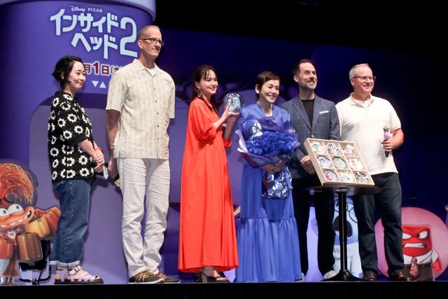 大竹しのぶ＆多部未華子『インサイド・ヘッド2』来日イベントでピクサー重鎮と対面（4枚目）
