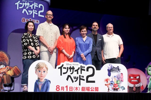 大竹しのぶ＆多部未華子『インサイド・ヘッド2』来日イベントでピクサー重鎮と対面（5枚目）