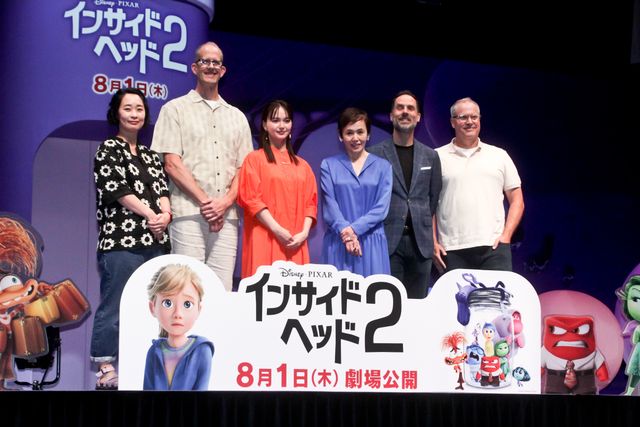 大竹しのぶ＆多部未華子『インサイド・ヘッド2』来日イベントでピクサー重鎮と対面（6枚目）