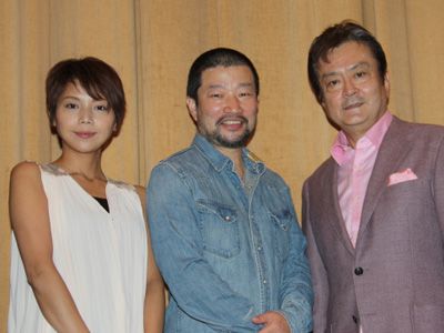 左から、西方凌、木村祐一、大和田伸也監督