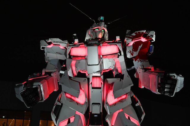 実物大ユニコーンガンダム立像 ファイナルセレモニーが開催