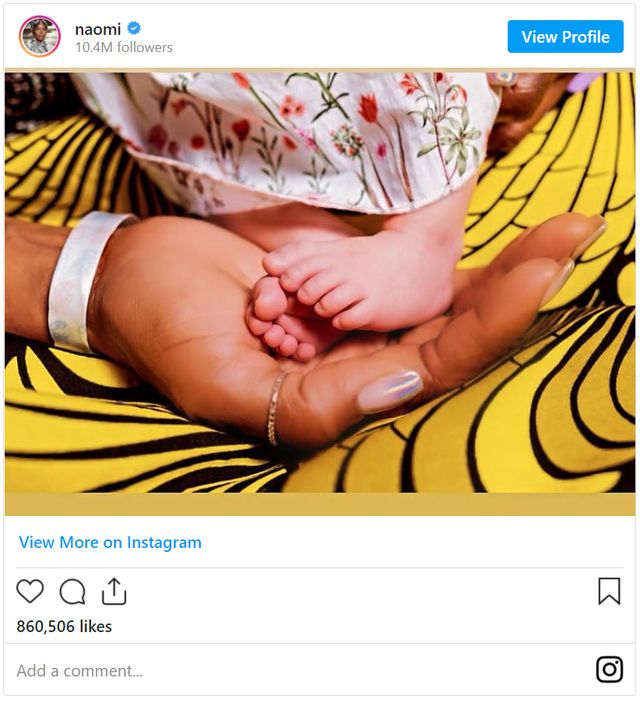 母親になったナオミ・キャンベル：フォトギャラリー