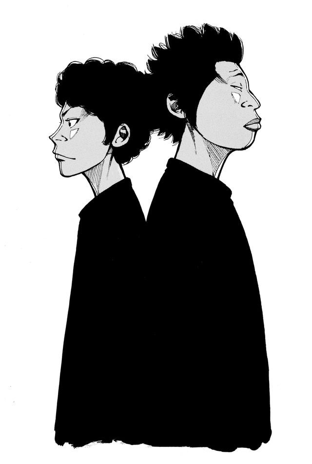 「ダストランド」(左)ヒバリ・(右)三蔵のキャラクターイラスト