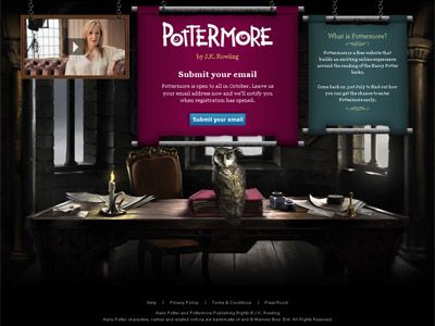 「Pottermore.com」 - 画像はスクリーンショット