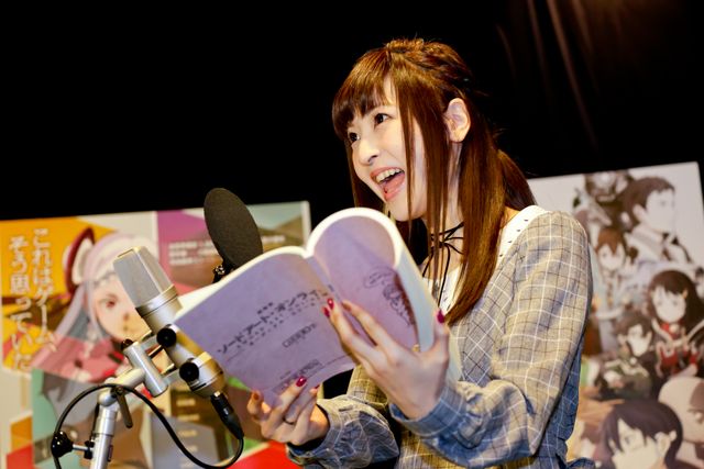 肌がつやつや……！『劇場版　ソードアート・オンライン』神田沙也加アフレコフォトギャラリー（4枚目）