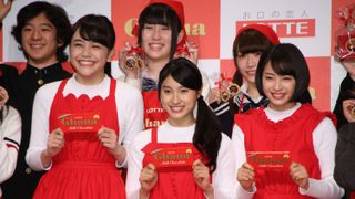 広瀬すず、土屋太鳳、松井愛莉がお菓子づくり！ロッテ「初チョコ女子とつくる　手作りガーナバレンタイン教室」イベント ギャラリー
