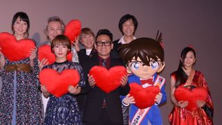 吉岡里帆＆宮川大輔『名探偵コナン　から紅の恋歌（ラブレター）』初日舞台あいさつに登壇