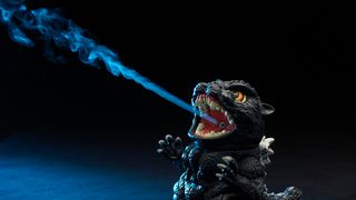 ミストでお部屋を加湿する“加湿王”ゴジラの姿！