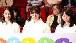 乃木坂46・西野七瀬、桜井玲香、伊藤万理華が袴姿で登場!『あさひなぐ』舞台あいさつ
