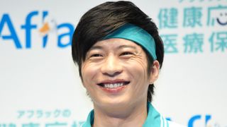 田中圭のくしゃくしゃ笑顔!「アフラックの健康応援医療保険」商品発表会