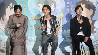 山崎賢人、新田真剣佑、永野芽郁が仲良くトークで盛り上がる!