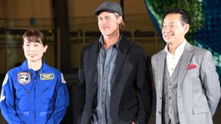 ブラッド・ピット、日本人宇宙飛行士と対面!『アド・アストラ』来日会見