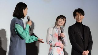 杉野遥亮&福原遥の笑顔満開!『羊とオオカミの恋と殺人』完成披露上映会