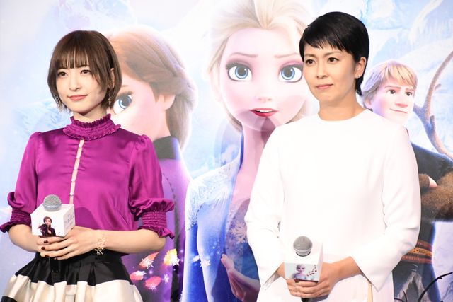 フォトギャラリー 松たか子 神田沙也加 鐘を鳴らして大ヒット祝い アナと雪の女王2 大ヒット記念イベント 13 23 シネマトゥデイ