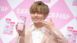 永瀬廉、ピンクも似合う!「ヒルマイルド」新TVCM発表会