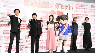 コナン声優が集結!映画『名探偵コナン 緋色の弾丸』公開に感無量