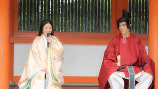 吉高由里子＆柄本佑、大河ドラマ「光る君へ」クランクイン取材会の様子