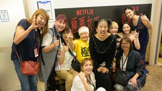 菅原小春、一ノ瀬ワタルら「極悪女王」イベントVIP席に著名人続々