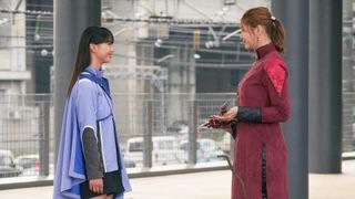 九堂りんね、「セイバー」神代玲花と初対面！「仮面ライダーマジェード withガールズリミックス」場面写真