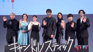 菜々緒、肩出し黒ドレスで阿部寛と登壇！『キャンドルスティック』ジャパンプレミア