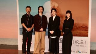菅田将暉、シム・ウンギョン、岸井ゆきの、滝藤賢一「火星の女王」記者会見の様子　地球組＆火星組キャスト集結