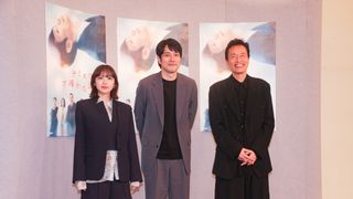 松山ケンイチ、鳴海唯、遠藤憲一らNHKドラマ10「テミスの不確かな法廷」会見の様子