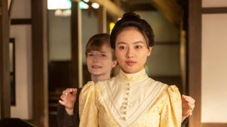 【画像10枚】朝ドラ「風、薫る」直美（上坂樹里）、ドレスを着てある作戦のため鹿鳴館へ…第12回場面写真